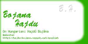 bojana hajdu business card
