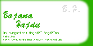 bojana hajdu business card